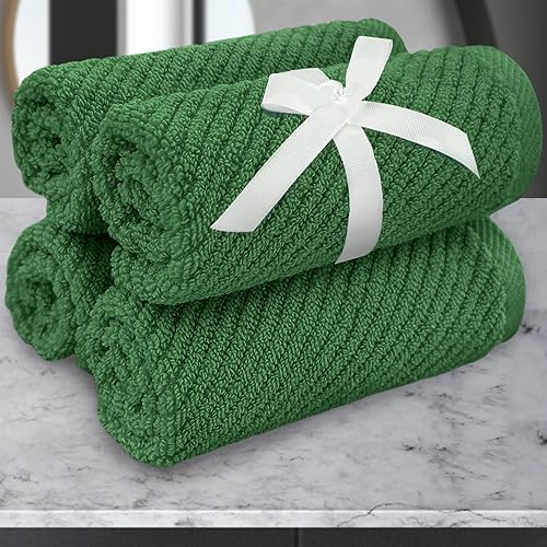 Vista 23 de VOOVA & MOVAS Juego de toallas rojas de baño, 100% algodón, ligeras, suaves, de secado rápido, juego de 6 toallas, 2 toallas de baño grandes de 30 x