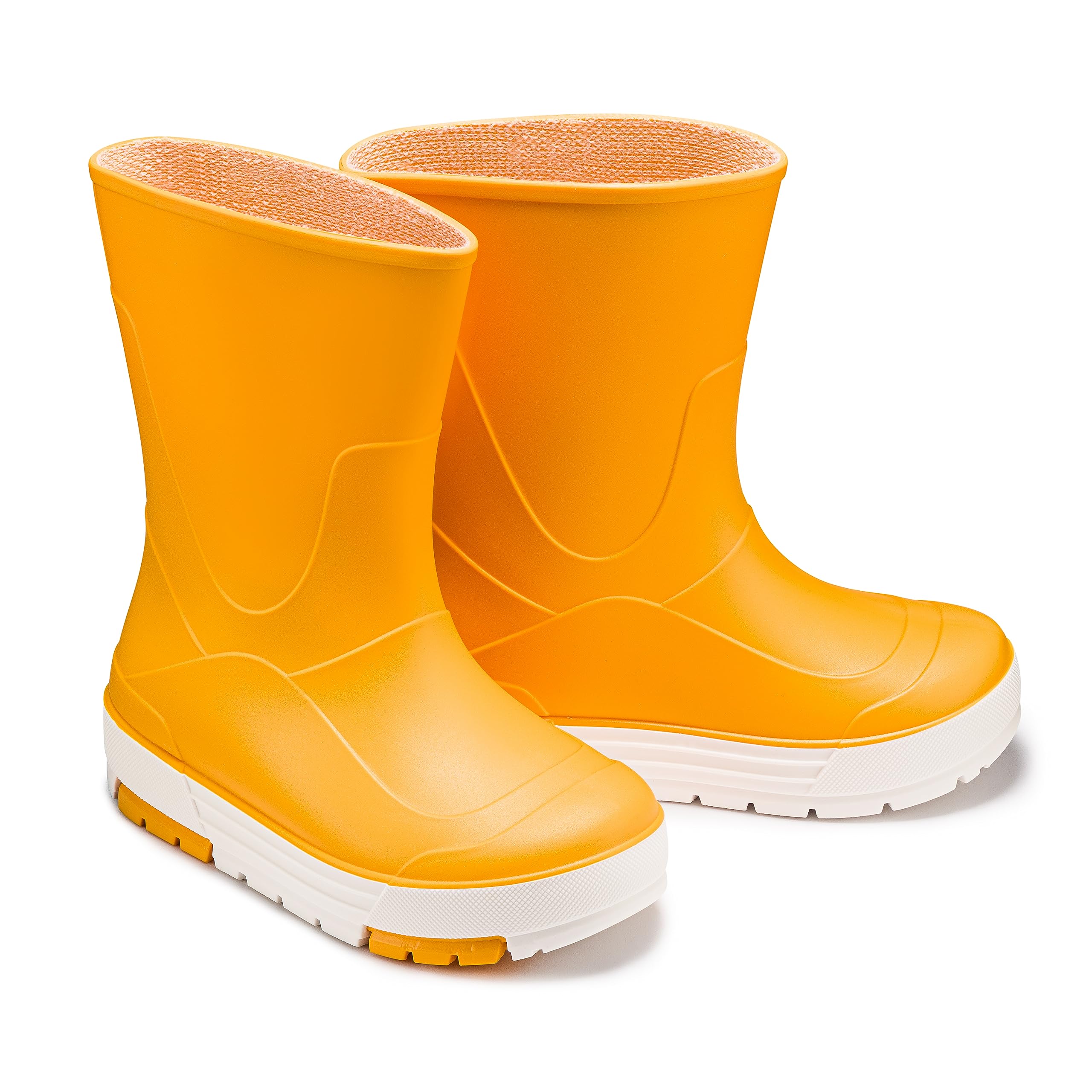 ESTRO CB01 Children's Wellington Boots Boys Yellow - Wellington Boots Children Girls Rain Boots Kids Wellington Boots Children Lightweight Rain Shoes Children