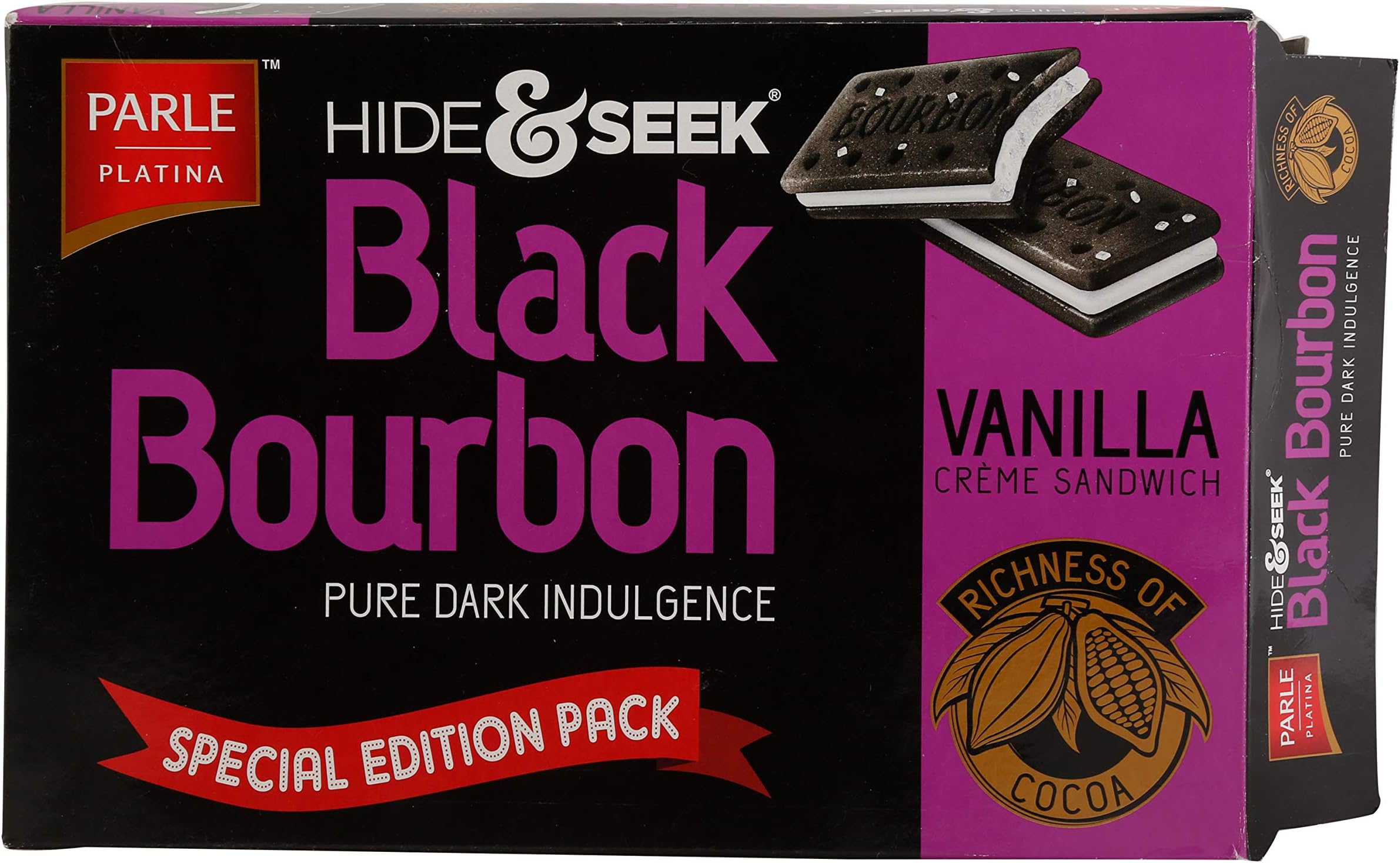 Hide & Seek Black Bourbon Vanilla 270g/ 300g( Weight May Vary )