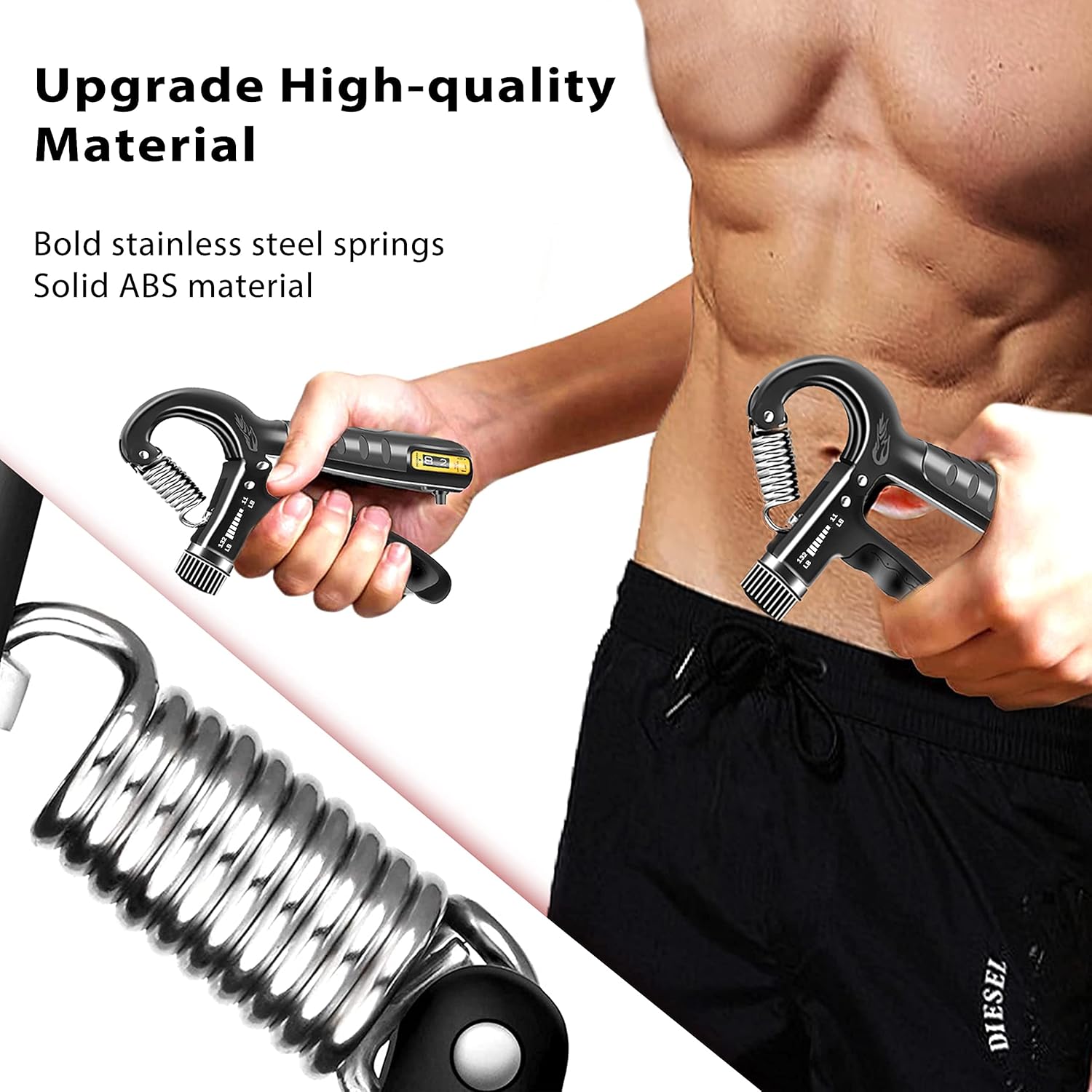 FLYFE Grip Strengthener Hand Grip for Muscle Building, Adjustable Hand Grip Trainers for Men and Women, Gripper Trainer, Grip Exerciser, Forearm Grip Resistance Trainer/Strengthener - 2 Pack : Sports & Outdoors