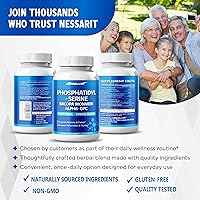 Vista 8 de Fosfatidilserina, Bacopa, Alpha-GPC, melena de león y ginkgo - Apoya la función cognitiva y el enfoque - 150 cápsulas