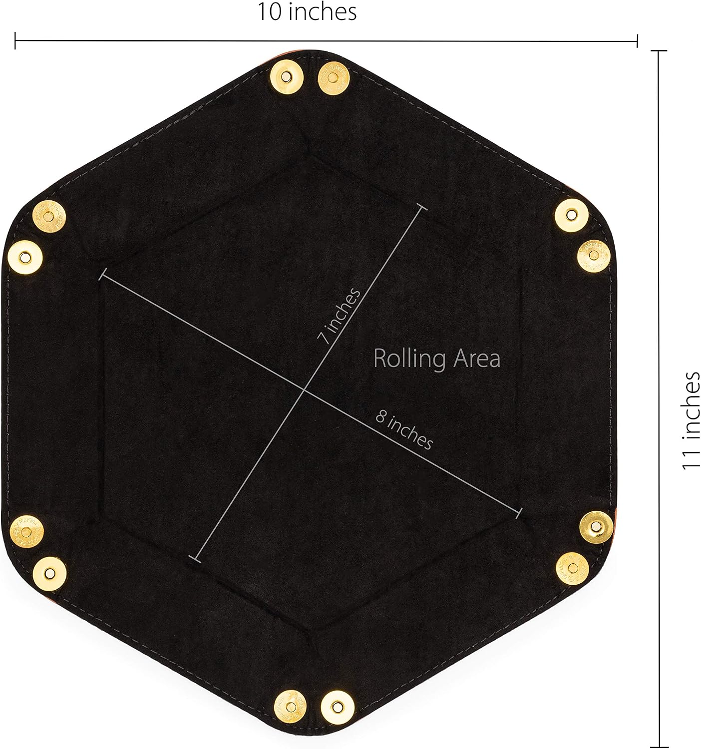TITANSHIELD Premium Magnetic Dice Tray for Rolling - Suitable for Metal Dice, RPG, DND, Table Games