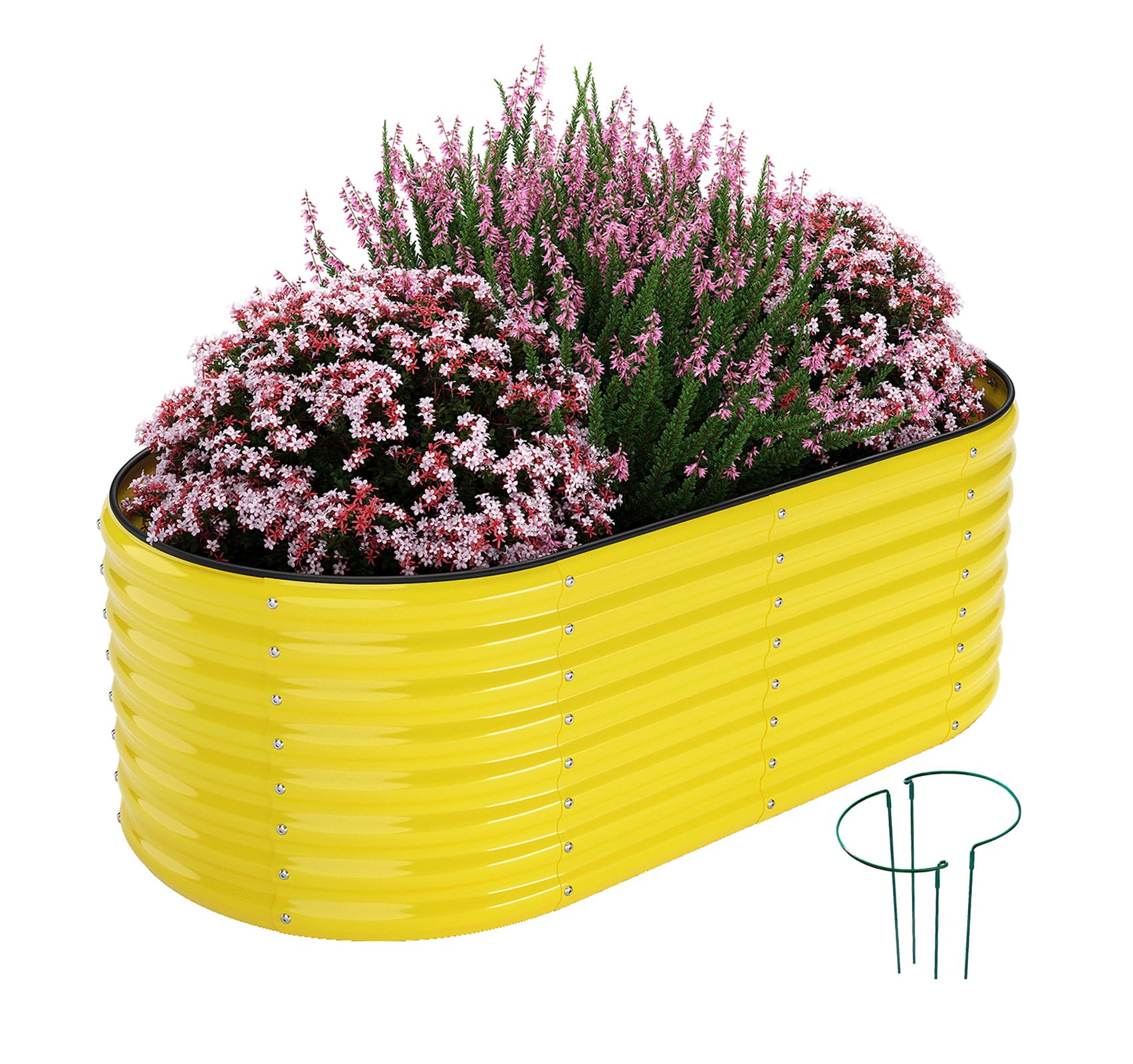 ZFHgarden Galvanized Metal Planter