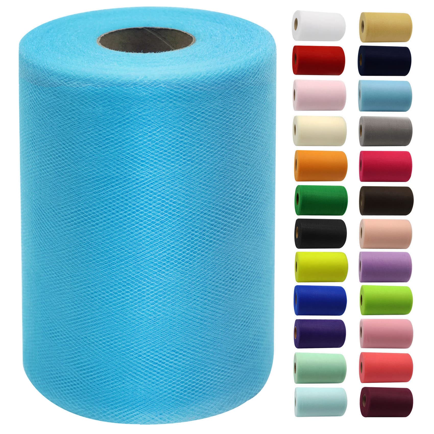 Tulle turquoise de 15cm pour décorer vos tables de mariage et anniversaires féeriques