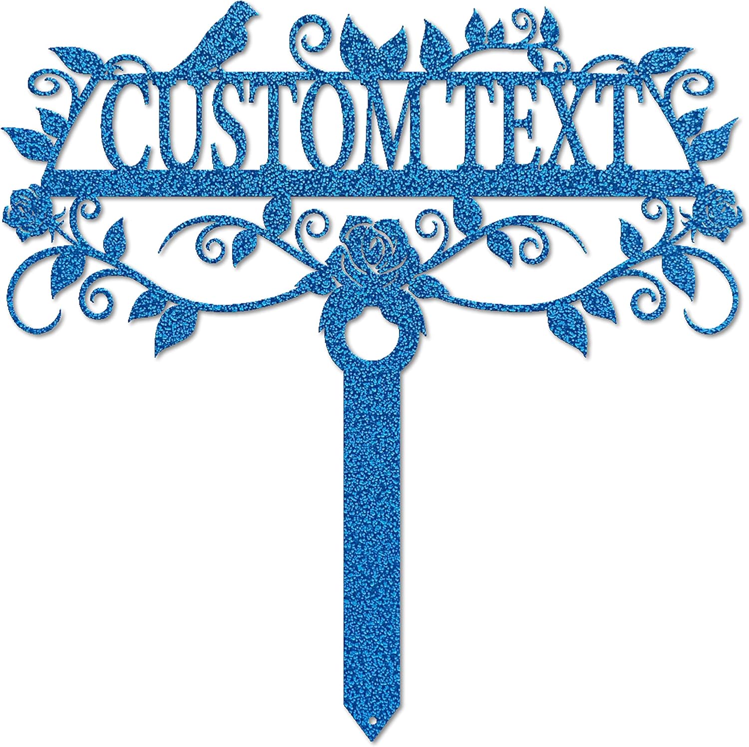 Rose Garden Custom Stake (25" W x 25" H, Hammered Copper)