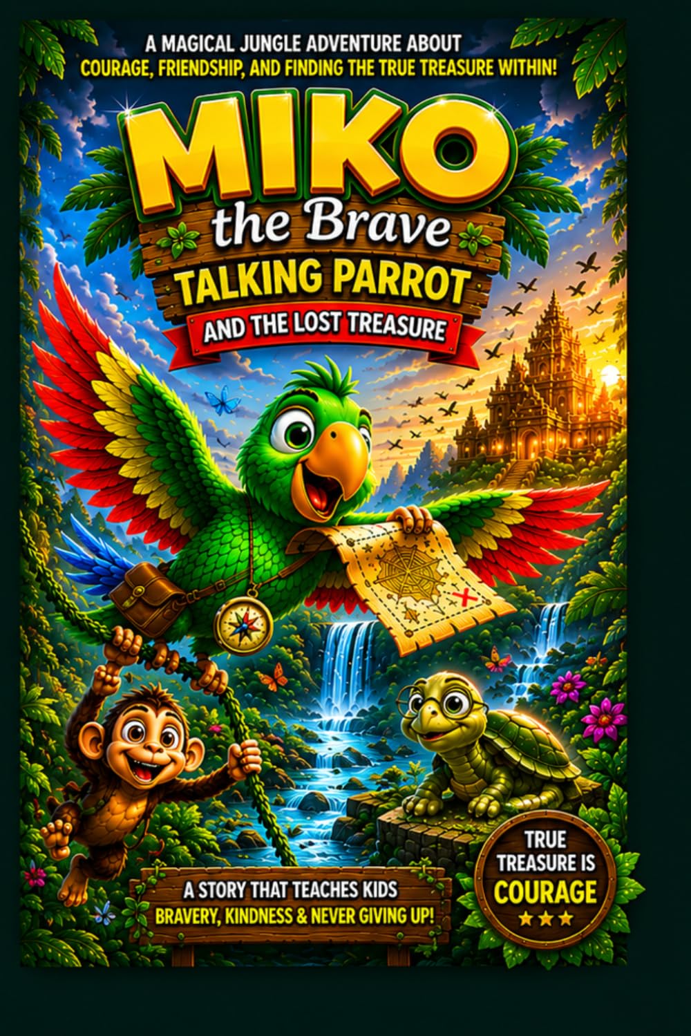 Miko the Brave Talking Parrot and the Lost Treasure: A Magical Jungle Adventure About Courage, Friendship, and Finding the True Treasure Within