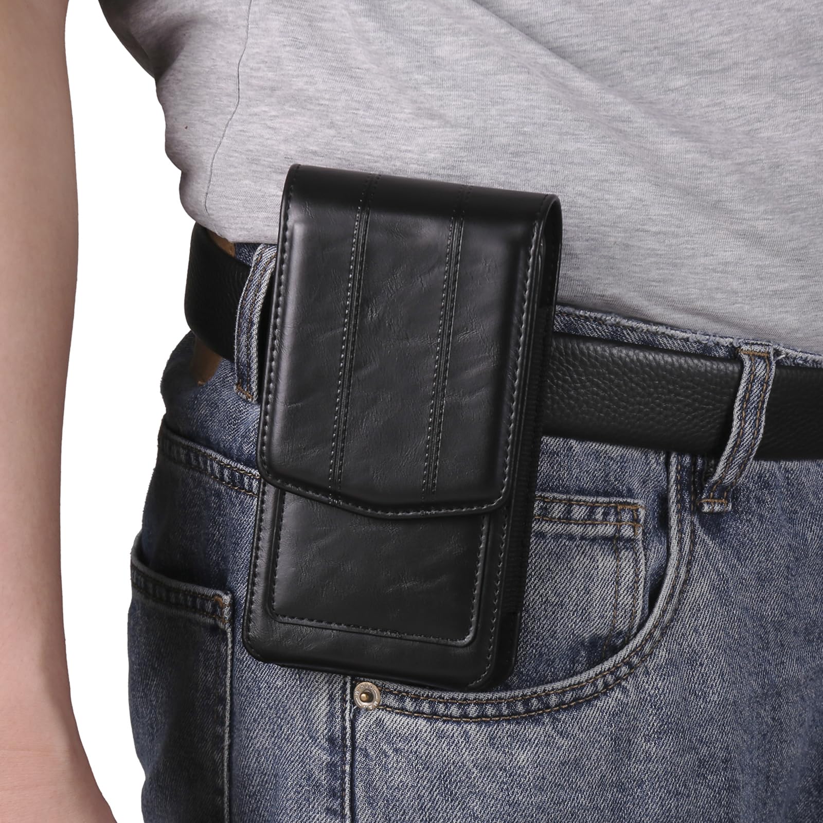 Custodia Universale Con Clip Da Cintura Per Smartphone Fino A 7.2 Pollici - In Nylon, Chiusura Magnetica, Per IPhone 16 Pro Max, Samsung S24 Ultra, Google Pixel, Lavoro E Outdoor
