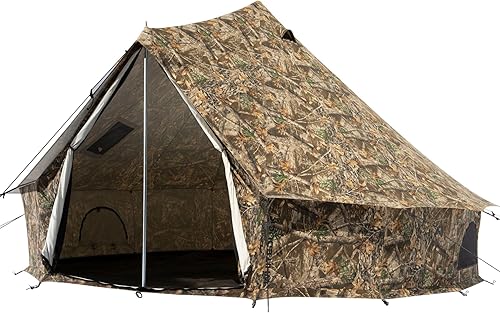 Vista 9 de WHITEDUCK Regatta - Tienda de campaña de lona con StoveJack, impermeable, 4 estaciones de lujo para acampar y glamping Yurt Tent al aire libre