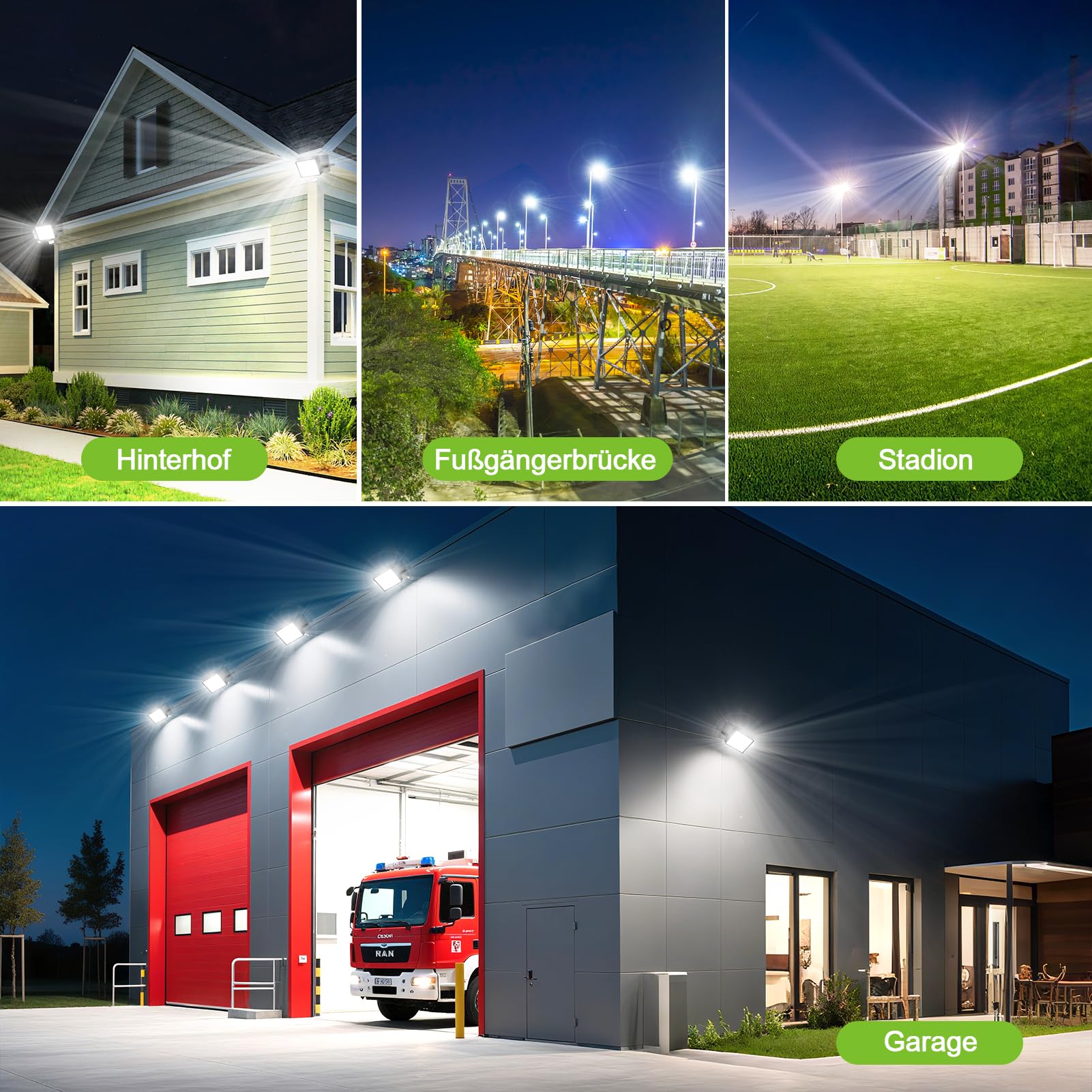 Sararoom LED Strahler mit Bewegungsmelder Außen, 150W 15000LM Led Fluter Flutlicht - 2er 6500K Scheinwerfer Fernbedienung, IP65 Wasserdicht Aussenstrahler Sicherheitsleuchte für Garten Garage Hof Wand