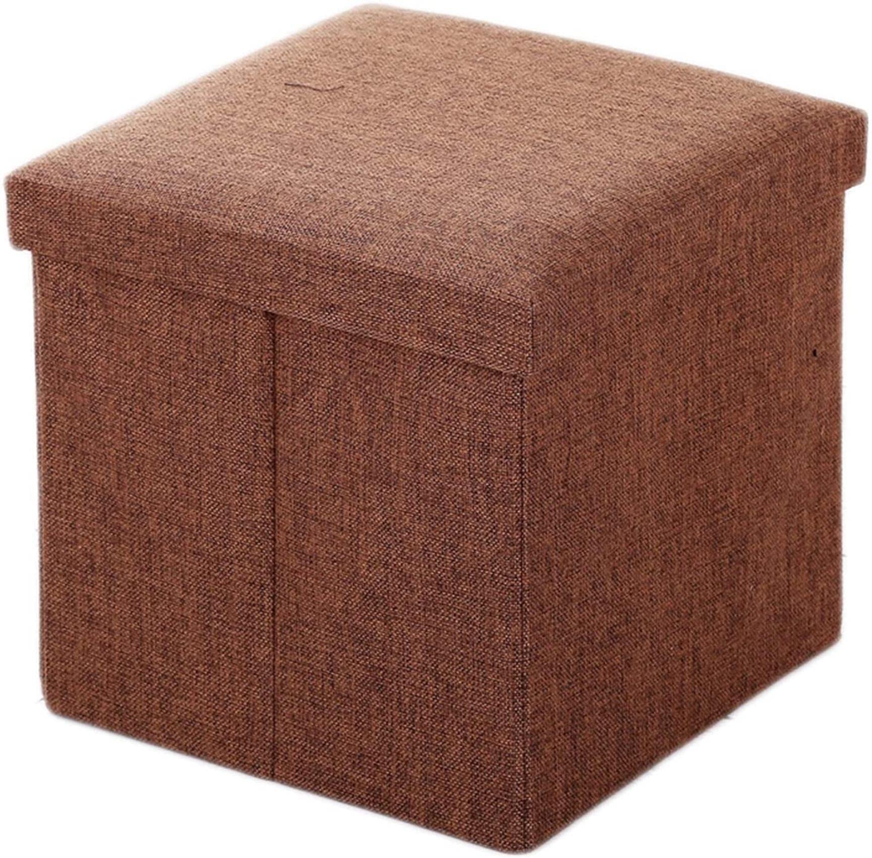 Pouf et repose-pieds ottoman de rangement en tissu avec chaise rembourrée pour salon