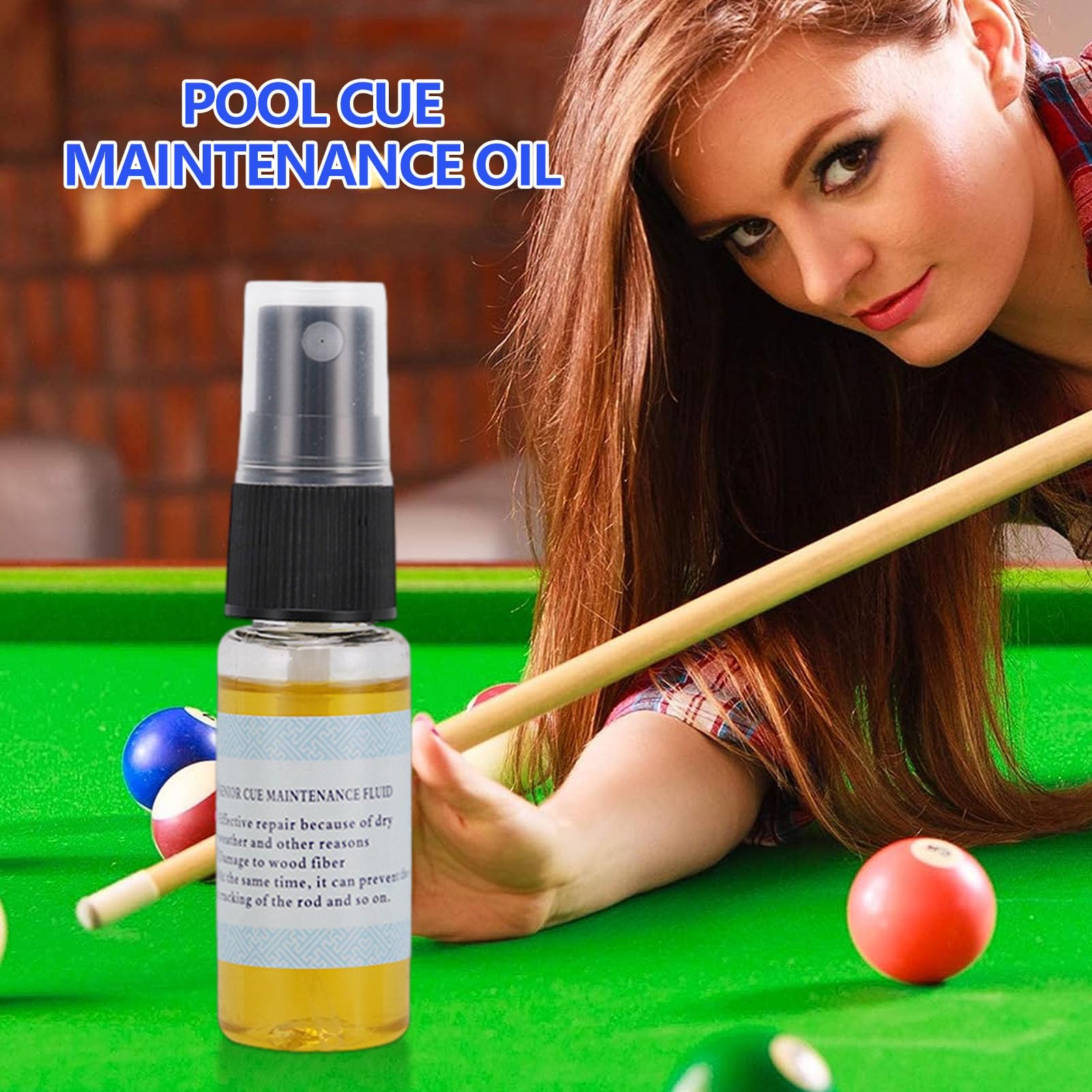 Huile De Sécurité Pour Queue De Billard, 20ml, Protège Les Arbres