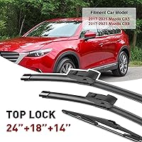 Vista 23 de 21"+19" Premium Windshield Wiper Blades All-Season Durable Stable and Quiet Silicone Wiper Blade Fit for Volkswagen Golf 1993-2006,Honda civic