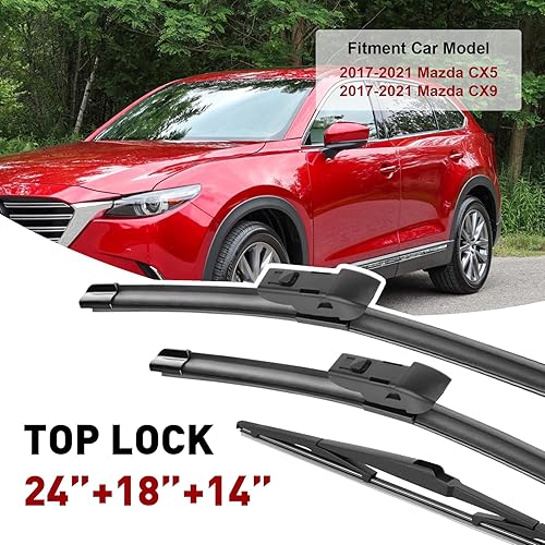 Miniatura 23 de 21"+19" Premium Windshield Wiper Blades All-Season Durable Stable and Quiet Silicone Wiper Blade Fit for Volkswagen Golf 1993-2006,Honda civic