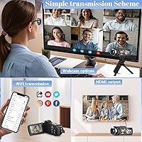 Vista 4 de VETEK Cámara de video, videocámara 8K 48MP UHD WiFi Vlogging Cámaras para YouTube 18X Zoom digital IR Visión nocturna Cámara de pantalla táctil