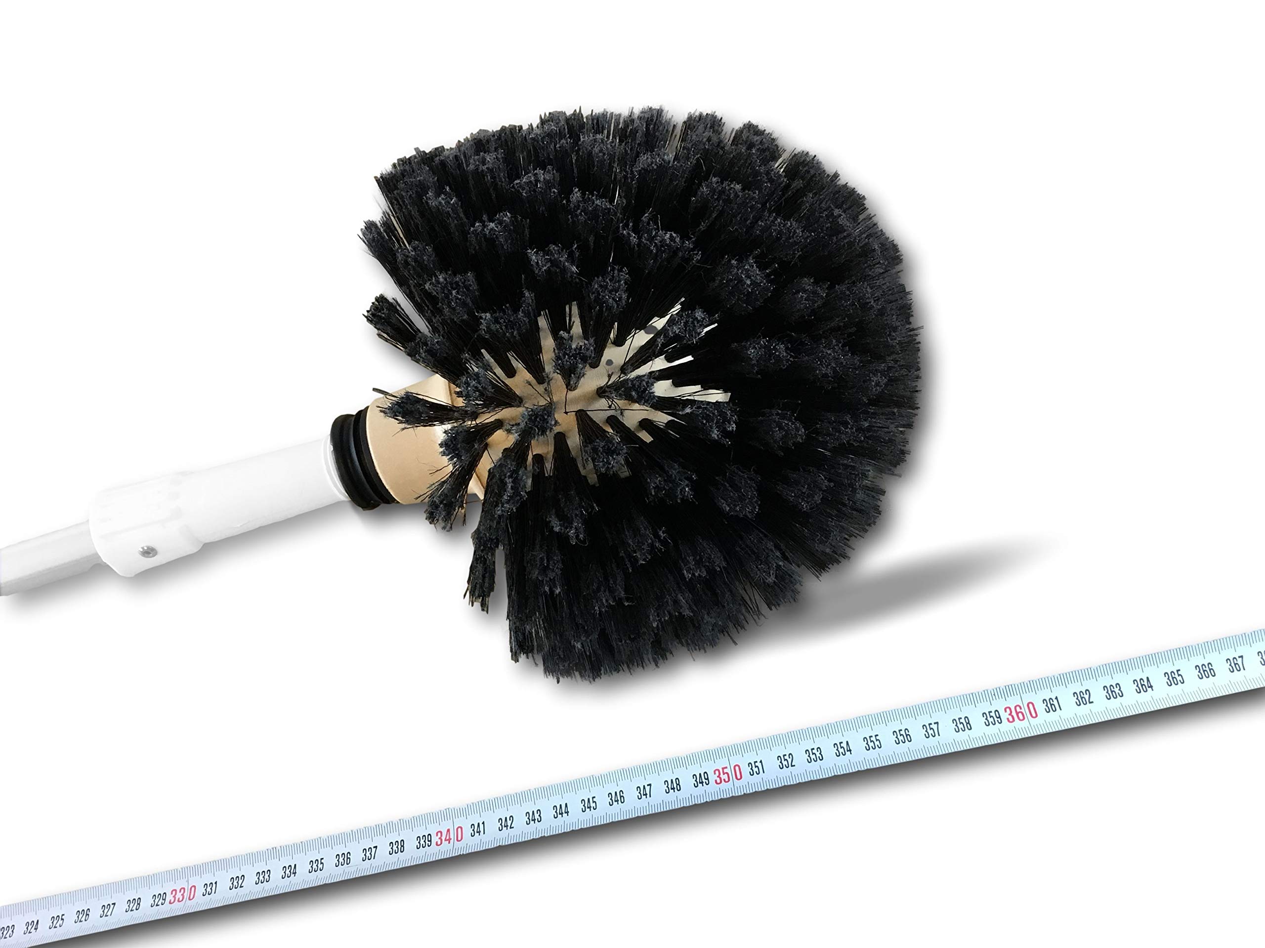 Tête de Loup Brosse Boule Ø 180 mm à Douille Vissante pour Nettoyage Poussière Toiles d'Araignées Plafonds Coins