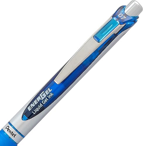 Miniatura 9 de Pentel EnerGel Deluxe RTX - Bolígrafo retráctil de gel líquido, 0.7 mm, punta metálica, tinta violeta, paquete de 2 (BL77BP2V)