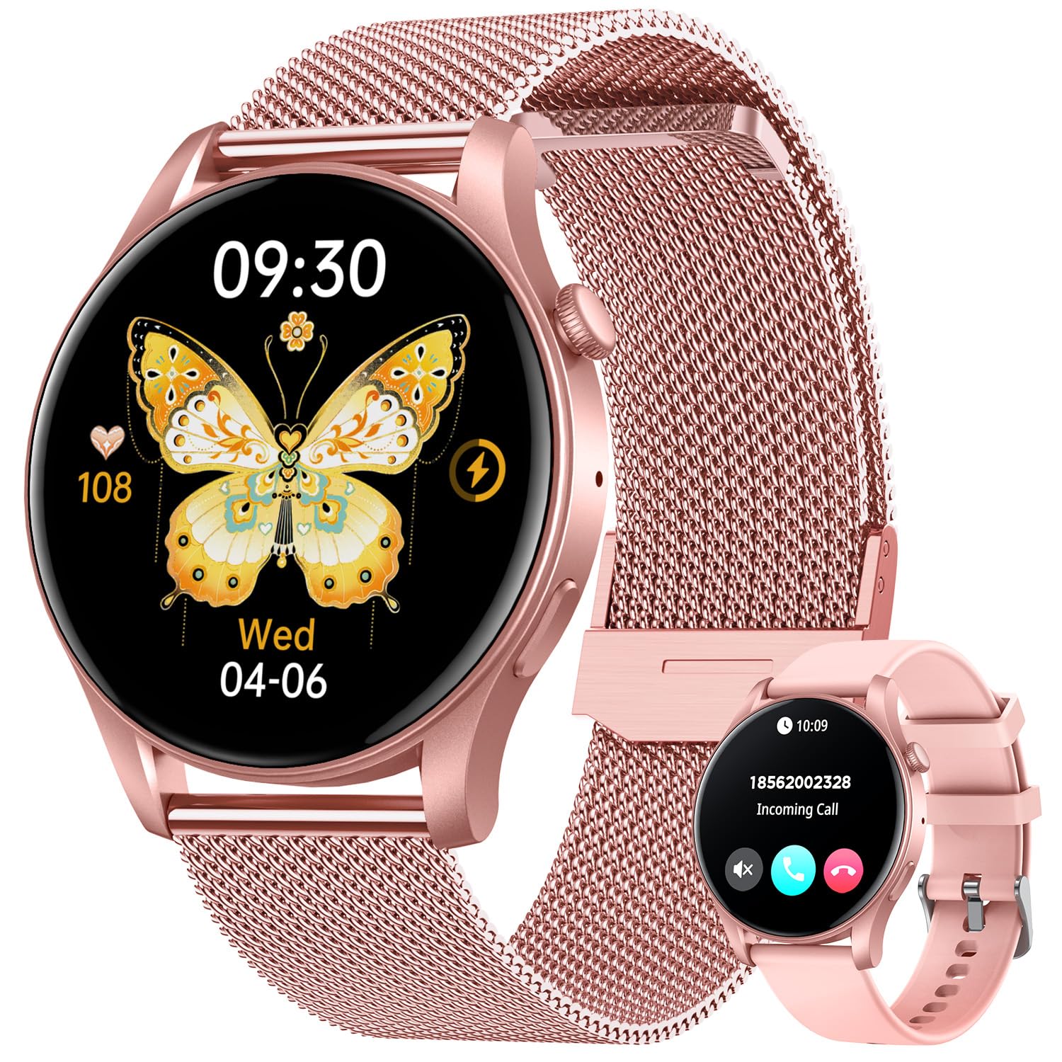 Rose Gold Best Smart Watch For Women 2019 Fitness Watches
