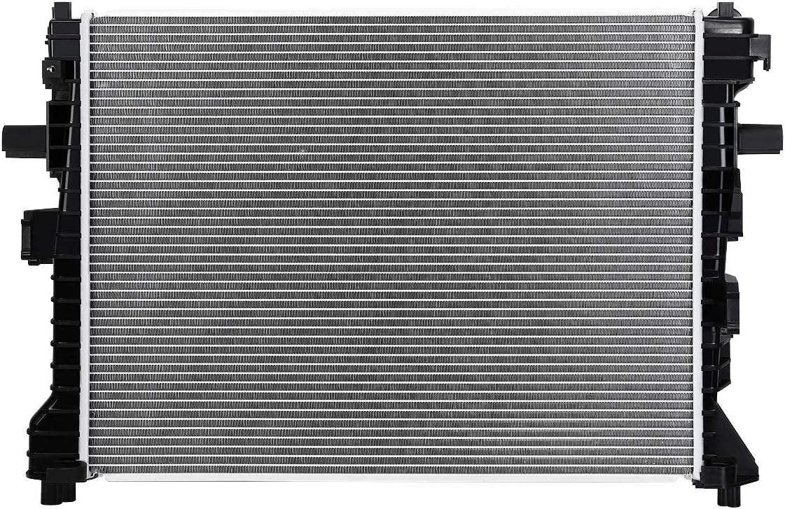 DNA Motoring OEM-RA-2852 OE Style Bolt-On Aluminum Core Radiator Compatible with 06-11 Crown Victoria/Town Car/Grand Marquis AT, 25-1/4" W X 19-7/16" H X 1" D, 1-1/2" Inlet, 1-1/2" Outlet