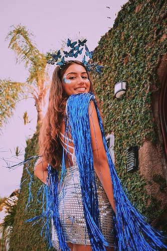 Miniatura 4 de Zivyes - Fascinador de mariposa para mujer - Diadema de fiesta del té, estilo Alicia en el país de las maravillas, sombrero para Kentucky Derby o