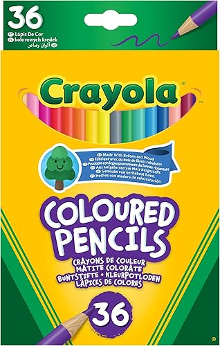Crayola BIN684036 - Lápices de madera de color de barril largo