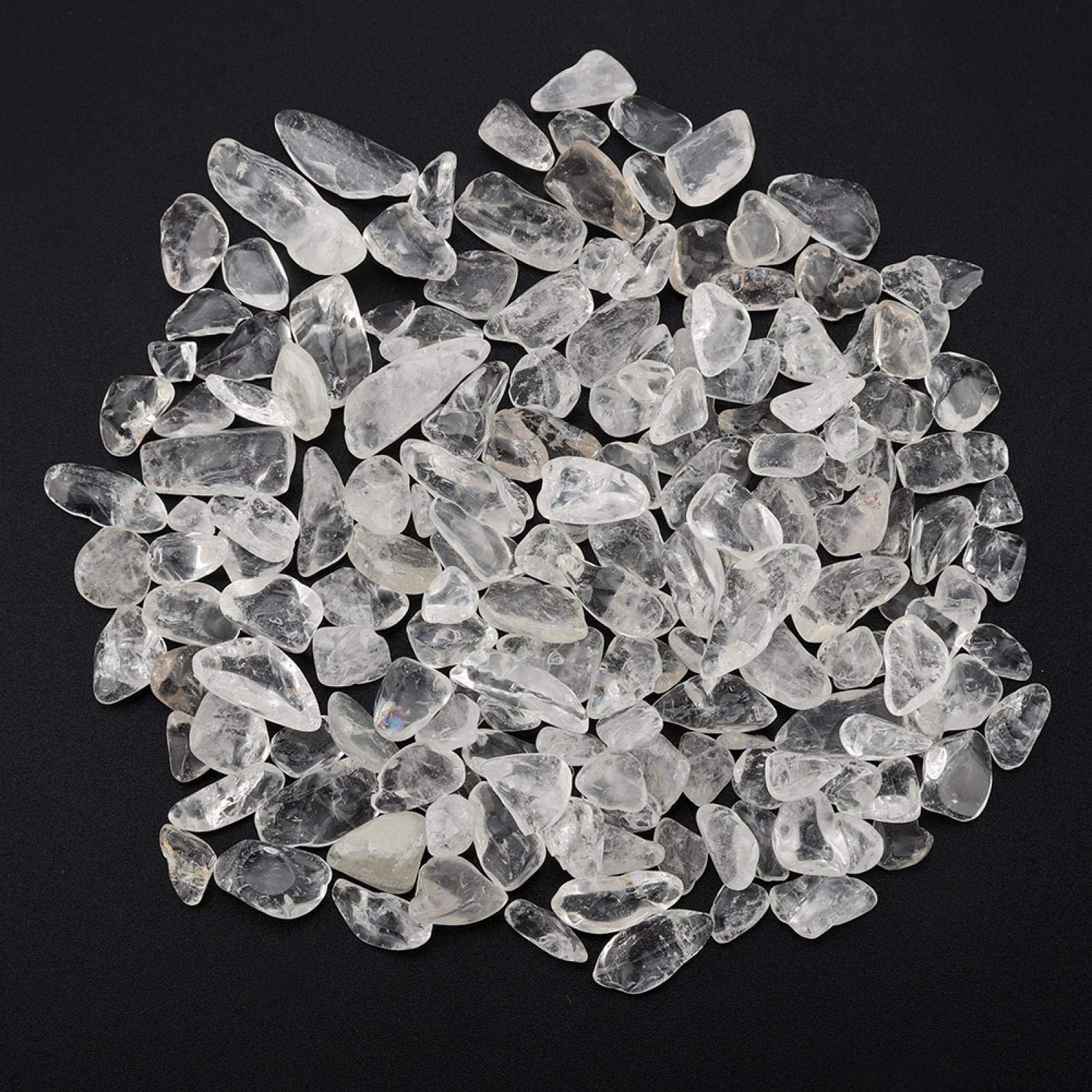 Naturalny kryształowy kamień Tumbled Chips Kruszone kamienie Reiki Healing Quartz Crystals Kamienie o nieregularnym kształcie(White)