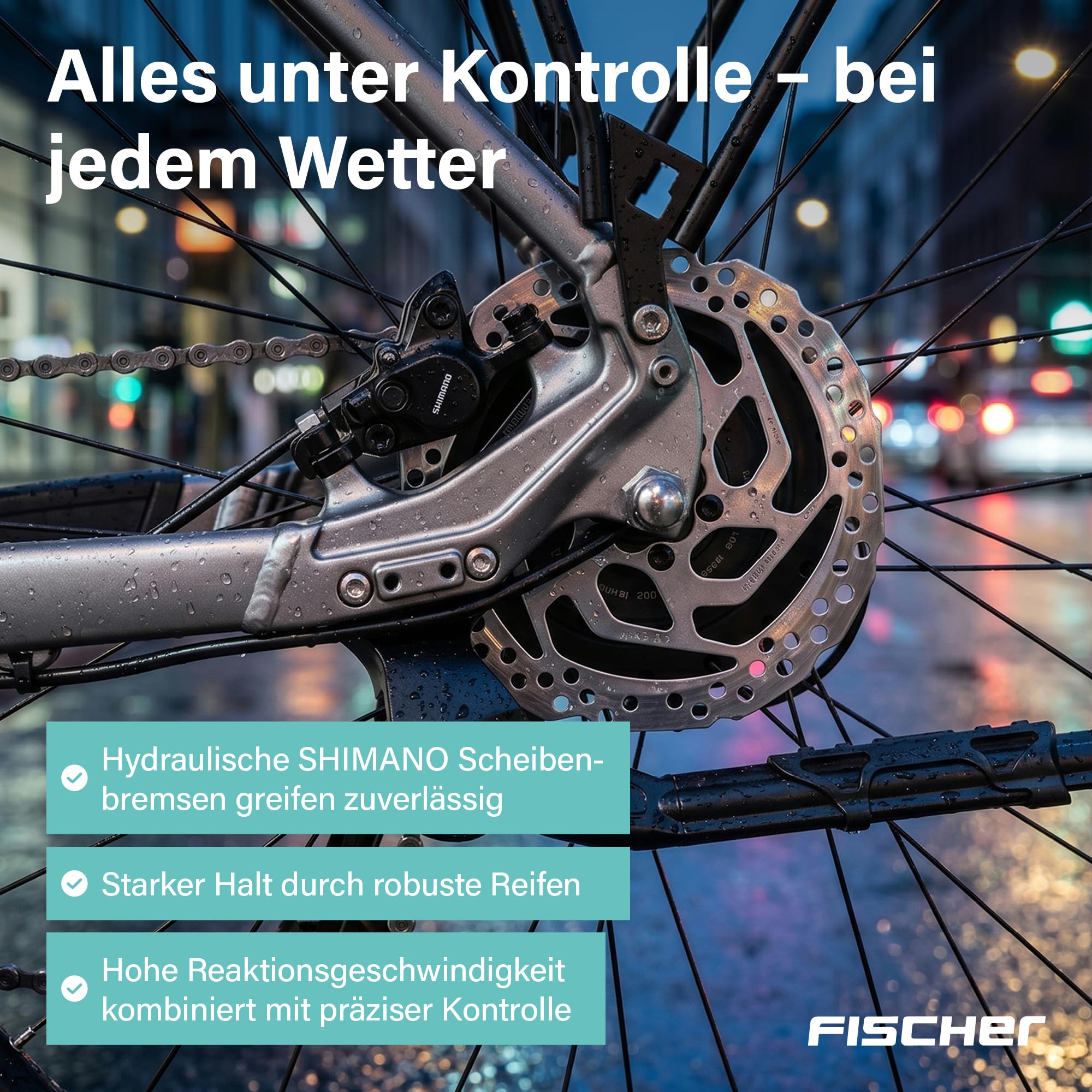 Fischer E-ATB Terra 2.2 Active, Elektrofahrrad für Damen und Herren, RH 55, 688Wh, Heckmotor 50Nm, 48V