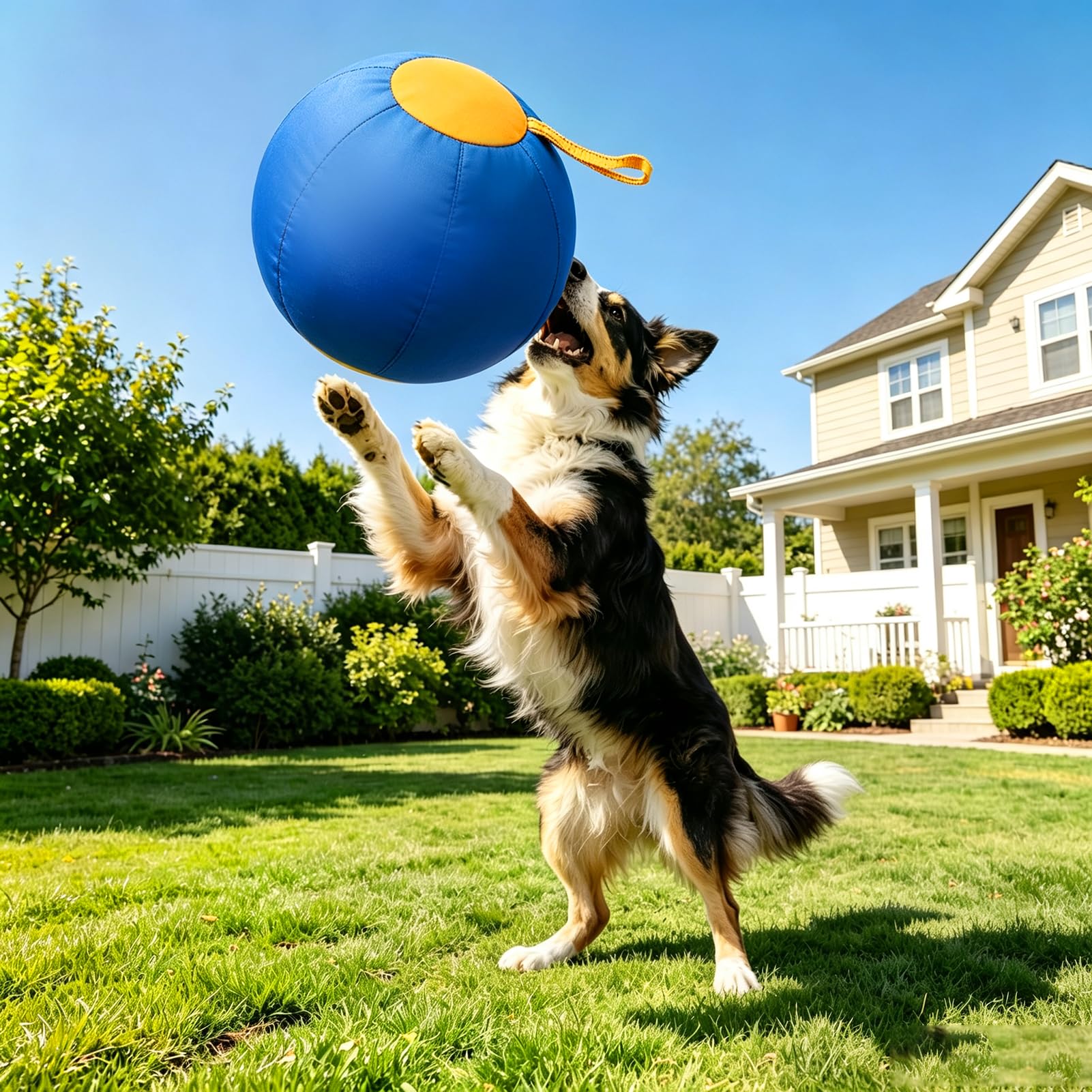 Herding Ball für Hunde, Aufblasbar Treibball Hund, Training Hundeball (A)