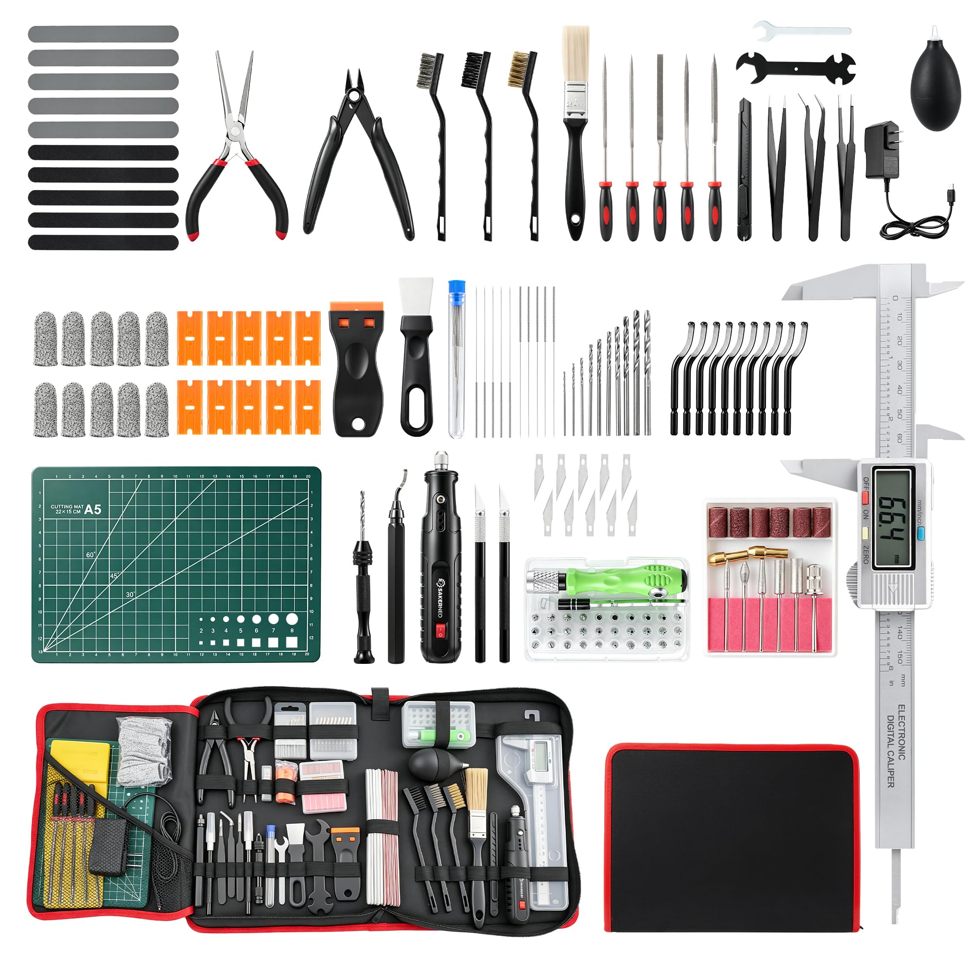 135Pcs 3D Printer Tool Kit with Storage Bag,3D Printer Accessories