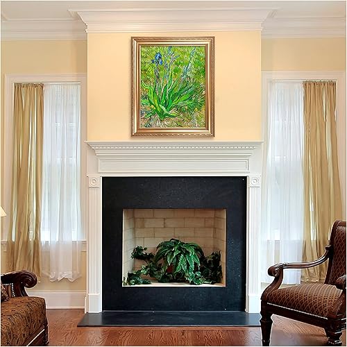 Miniatura 1455 de A&T ARTWORK The Starry Night de Vincent Van Gogh. Tamaño del marco: 36 x 30 pulgadas, tamaño de la imagen: 30 x 24 pulgadas, reproducciones clásicas