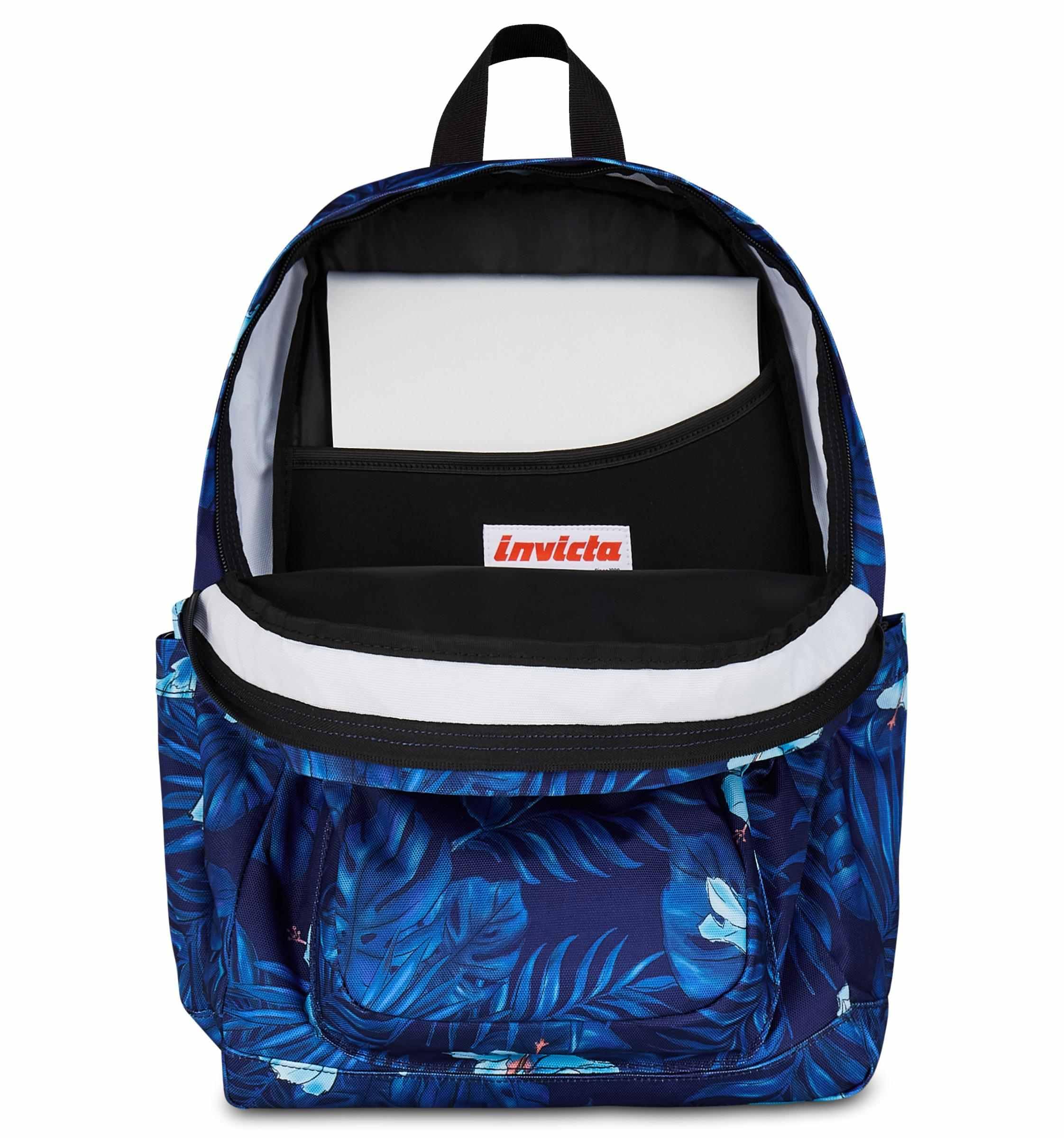 Invicta Zaino Scuola Jelek, Blu, Doppio Scomparto Con Tasca per PC e Tasca per Borraccia, 34 lt, Scuola Media e Superiore, Zaino Ragazza