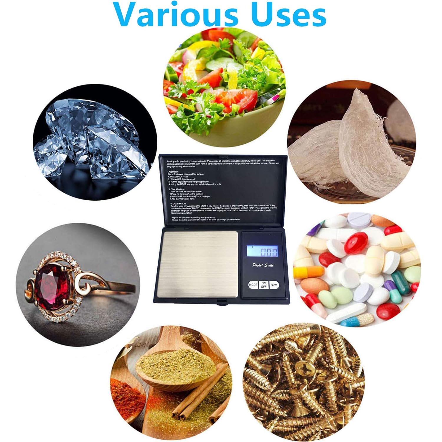 Buy Digital Scale Gram Scale for Food Kitchen Jewelry Mini Small Coffee