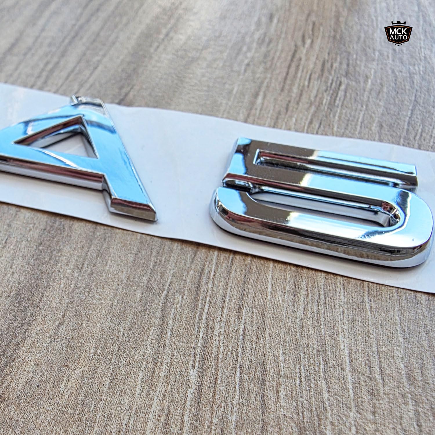 Logo posteriore A5 argento lucido modifica tuning