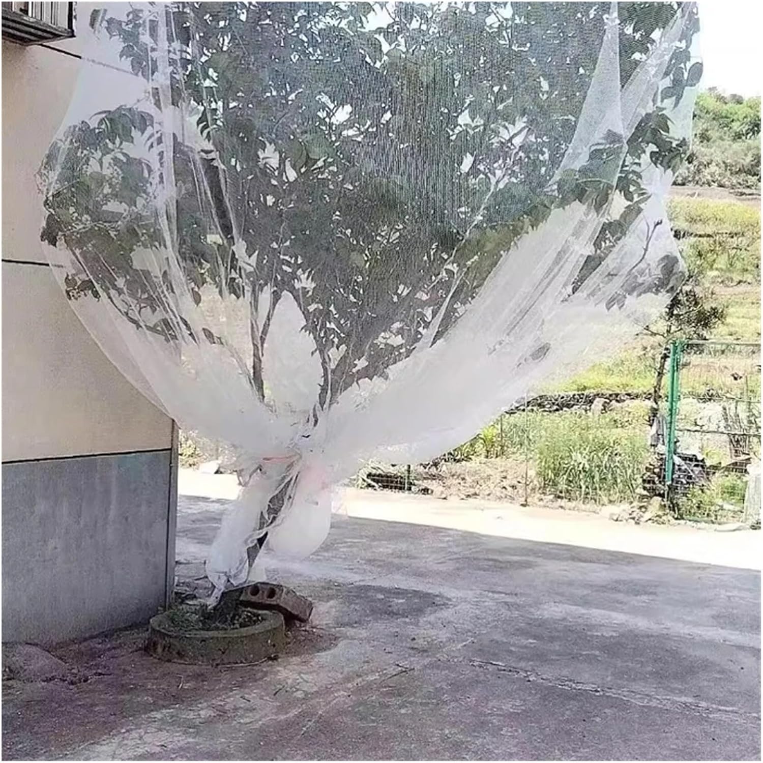 Nylon Anti Bird Netting 0.5 Mesh Nylon Bird Barrier Net Ideal Grapevine Defense Solution Reusable Protective Garden Netting Anti(1x10m)