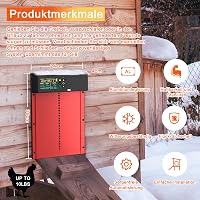 ZenxyHoC Automata Csirkecoop Ajtó Napelemes Távirányítóval 4 Módú LCD Kijelzővel 5