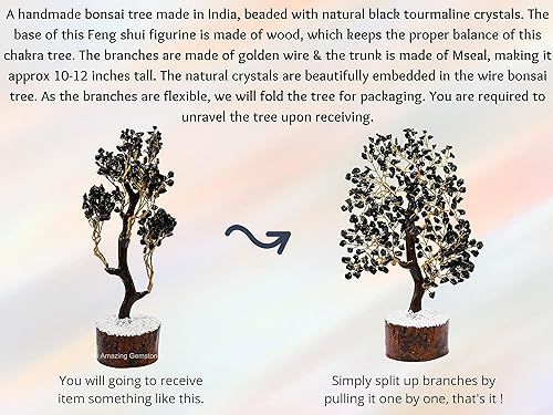 Vista 123 de Árbol de la vida de cristal curativo natural de piedra lunar blanca, Feng Shui, árbol de la vida de la fortuna para decoración del hogar