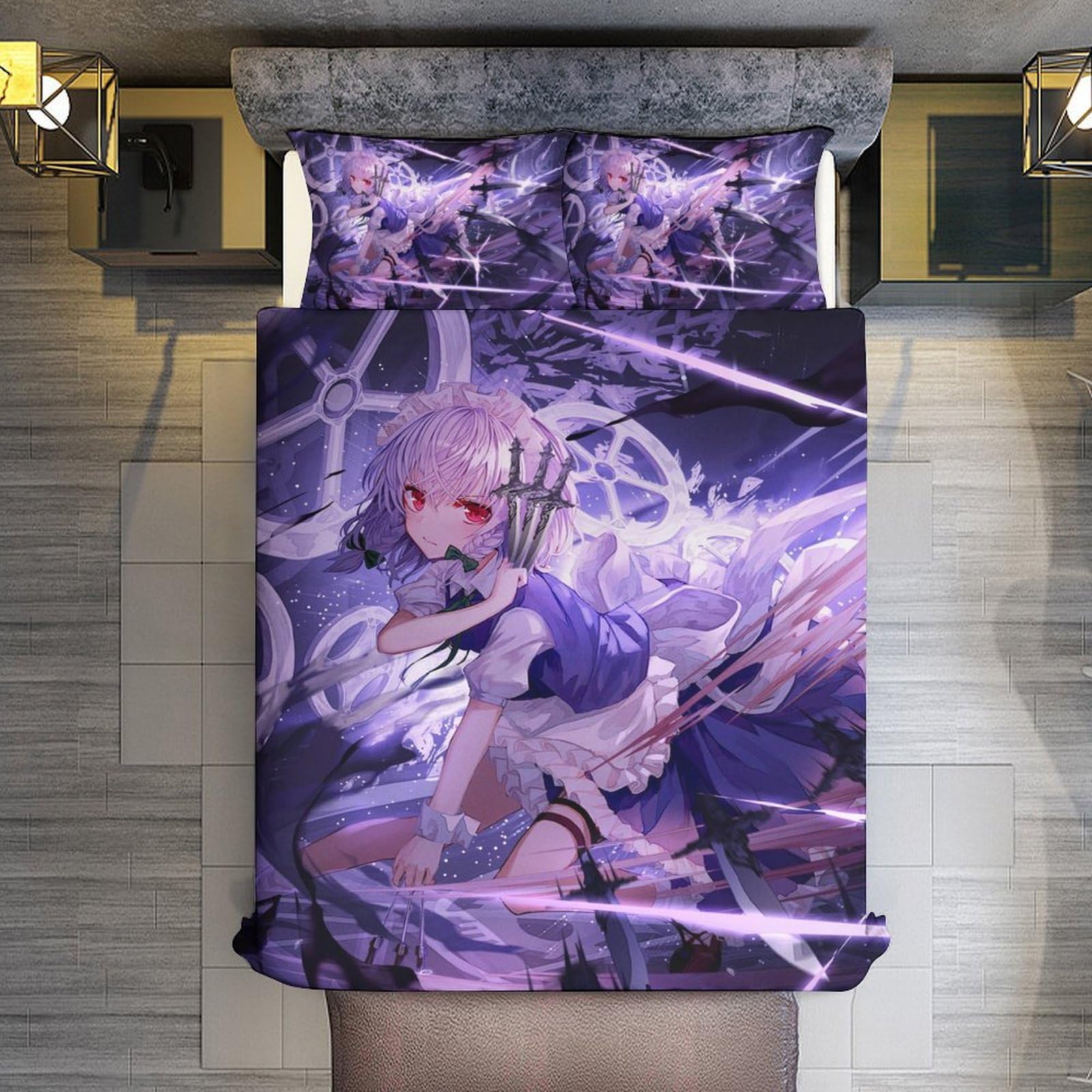 Amazon｜布団カバー シングル 東方シリーズ 十六夜咲夜 掛け布団カバー