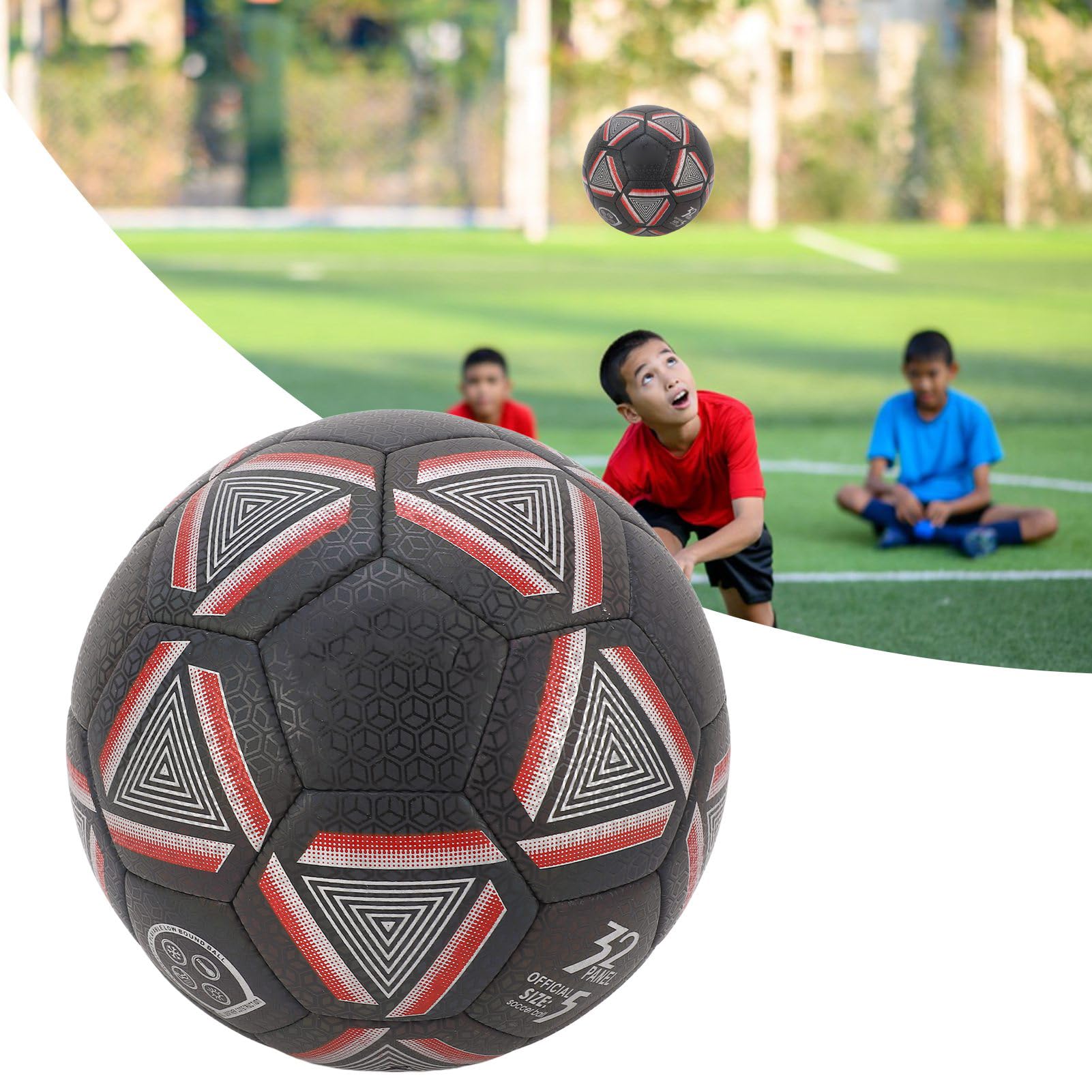 Calcio Riflettente, Palla Luminosa Riflettente Universale, Pallone da Calcio Luminoso in Pelle PU, Palla Sportiva Riflettente per Giochi notturni di Allenamento