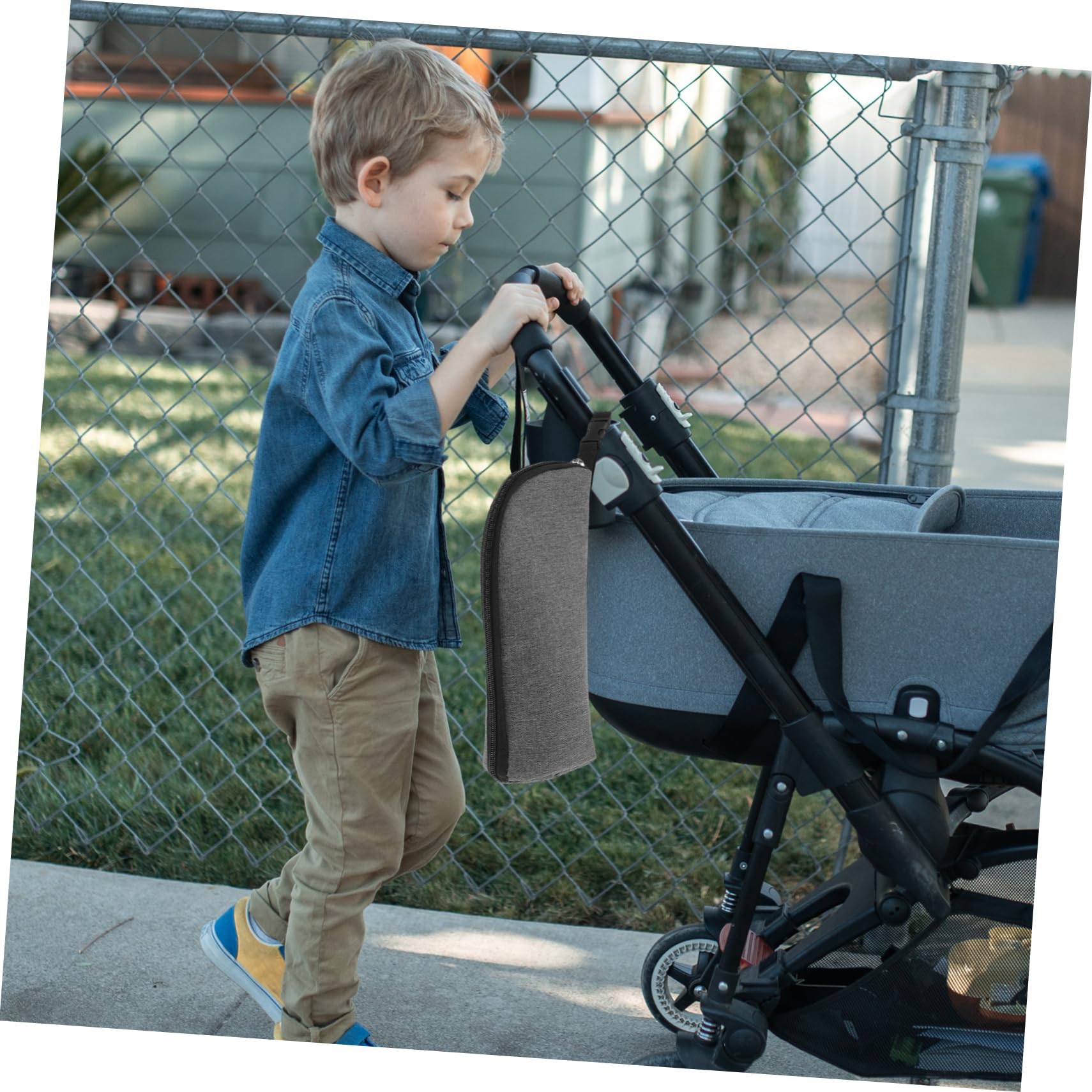 BESPORTBLE Insulated Bottle Bag Durable Thermal Pouch for Outdoor Travel Keeps Milk Beverages Warm Cool Convenient Zipper Design for Hiking Stroller Use