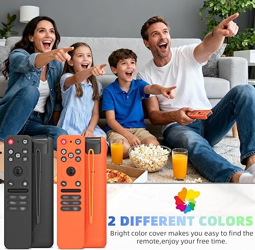 Miniatura 6 de Paquete de 2 fundas de silicona para control remoto LG MR25GA (2025), funda protectora antideslizante a prueba de golpes para MR25GA compatible con