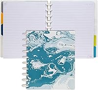 Vista 75 de Talia - Cuadernos de notas con tapas, planificador, personalizables, (Floral azul, Junior 18633 (5.5 pulgadas x 8.5 pulgadas))