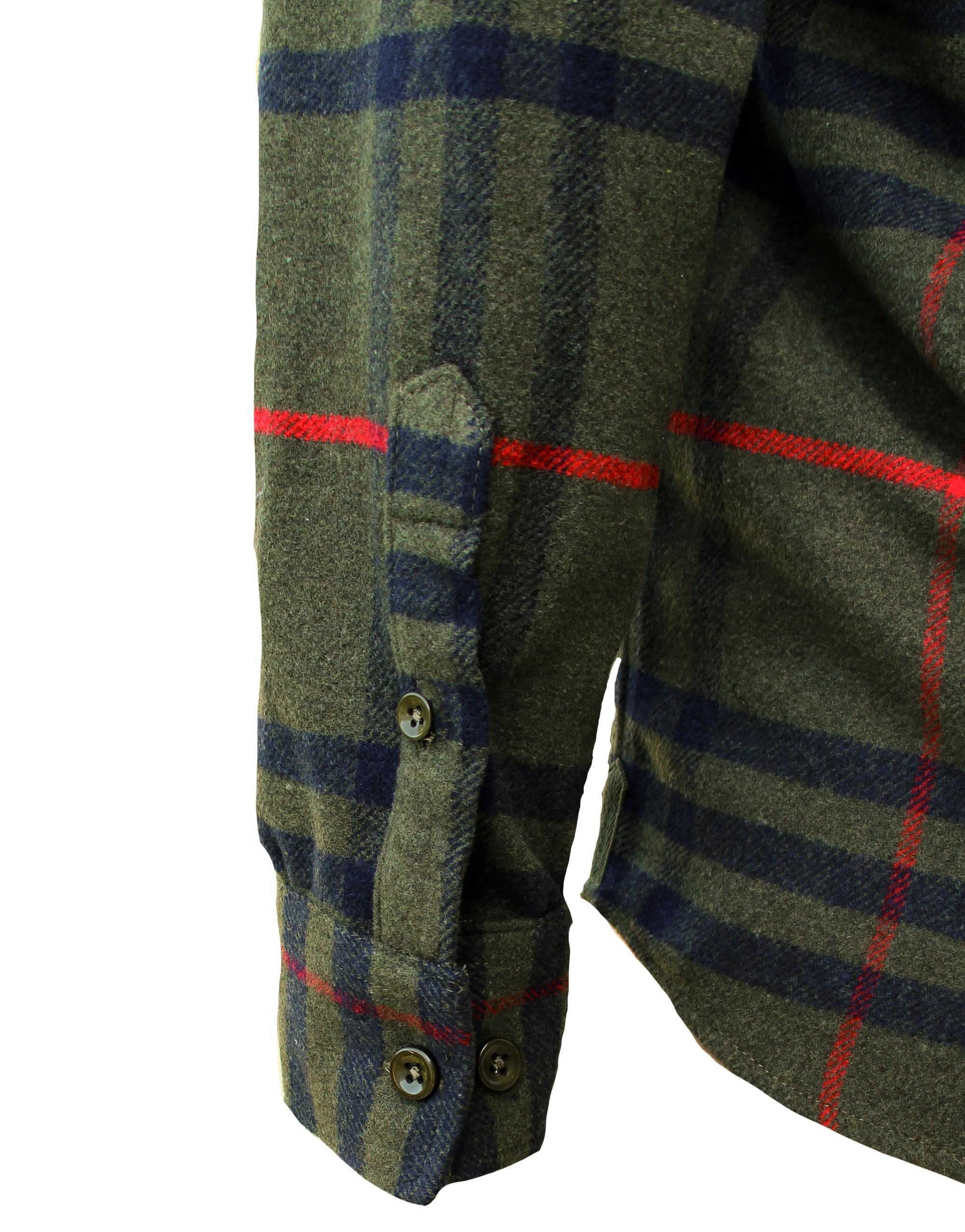 ROCK-IT Apparel Flanellhemd Herren kariert Langarm Baumwolle Holzfällerhemd Männer Karohemd Regular Schnitt weicher Stoff Made in Europe [Größen S-5XL]