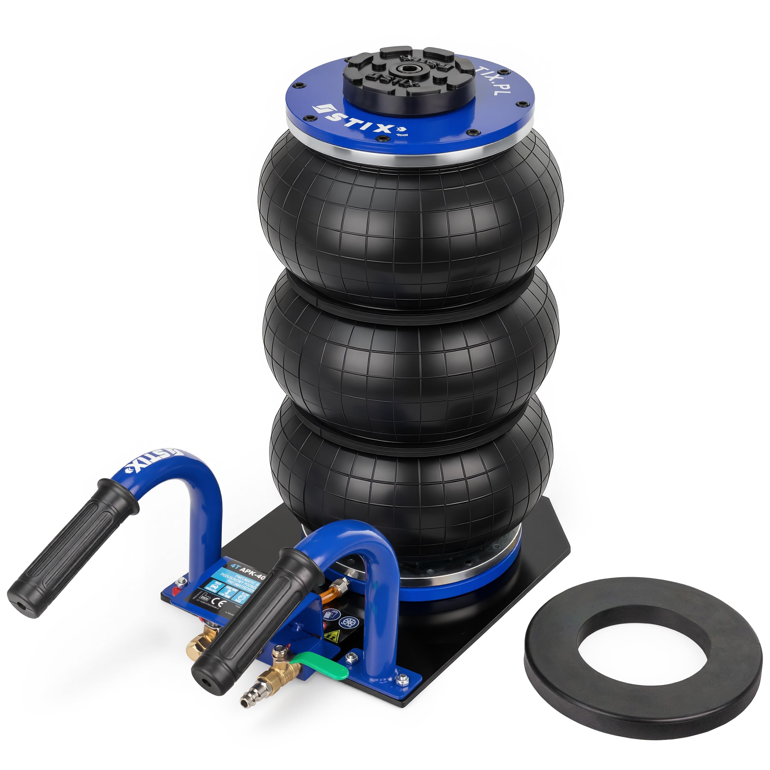 STIX Voiture Cric pneumatique 4T APK-4000 Type Air Jack Cric de Levage réglage de la Hauteur 150-400mm