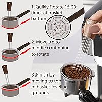 Vista 3 de WDT Tool - Agitadores de expreso, distribuidor de café, herramientas de barista, herramienta de distribución de agujas de espresso para kit