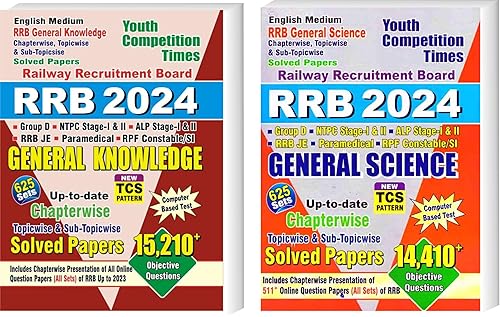 Youth Competition Times RRb General Knowledge + General Science | Chapterwise,Topicwise,Sub-Topicwise Solved Papers | English Medium