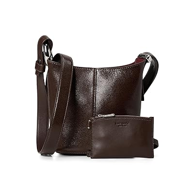 Kate Spade New York Halo Glazed Leather Mini Bucket Women