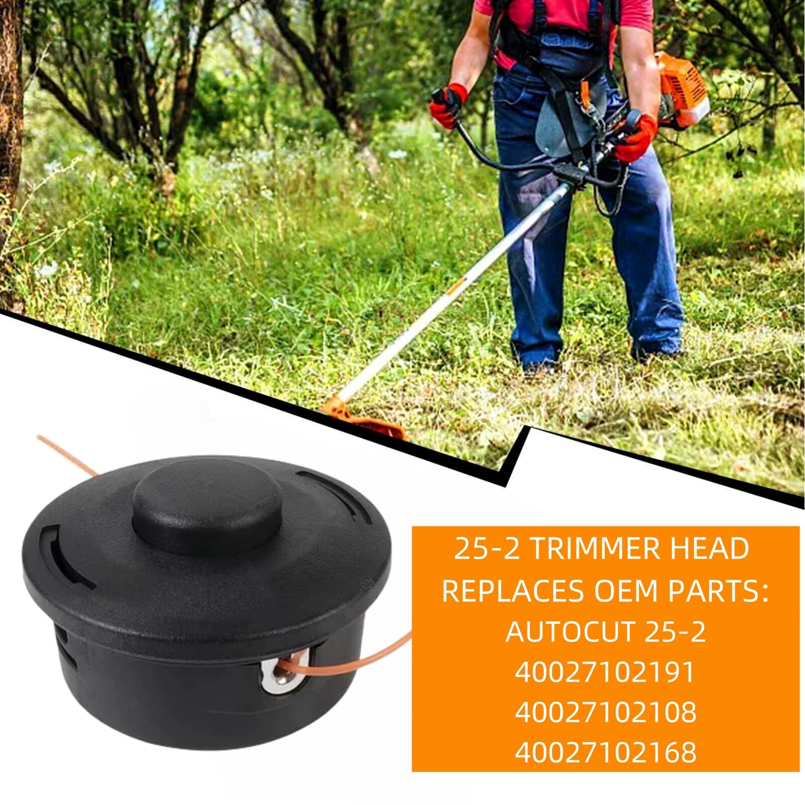 Amazon.com: Carburionix 2PACK 25-2 Trimmer Head 4002 710