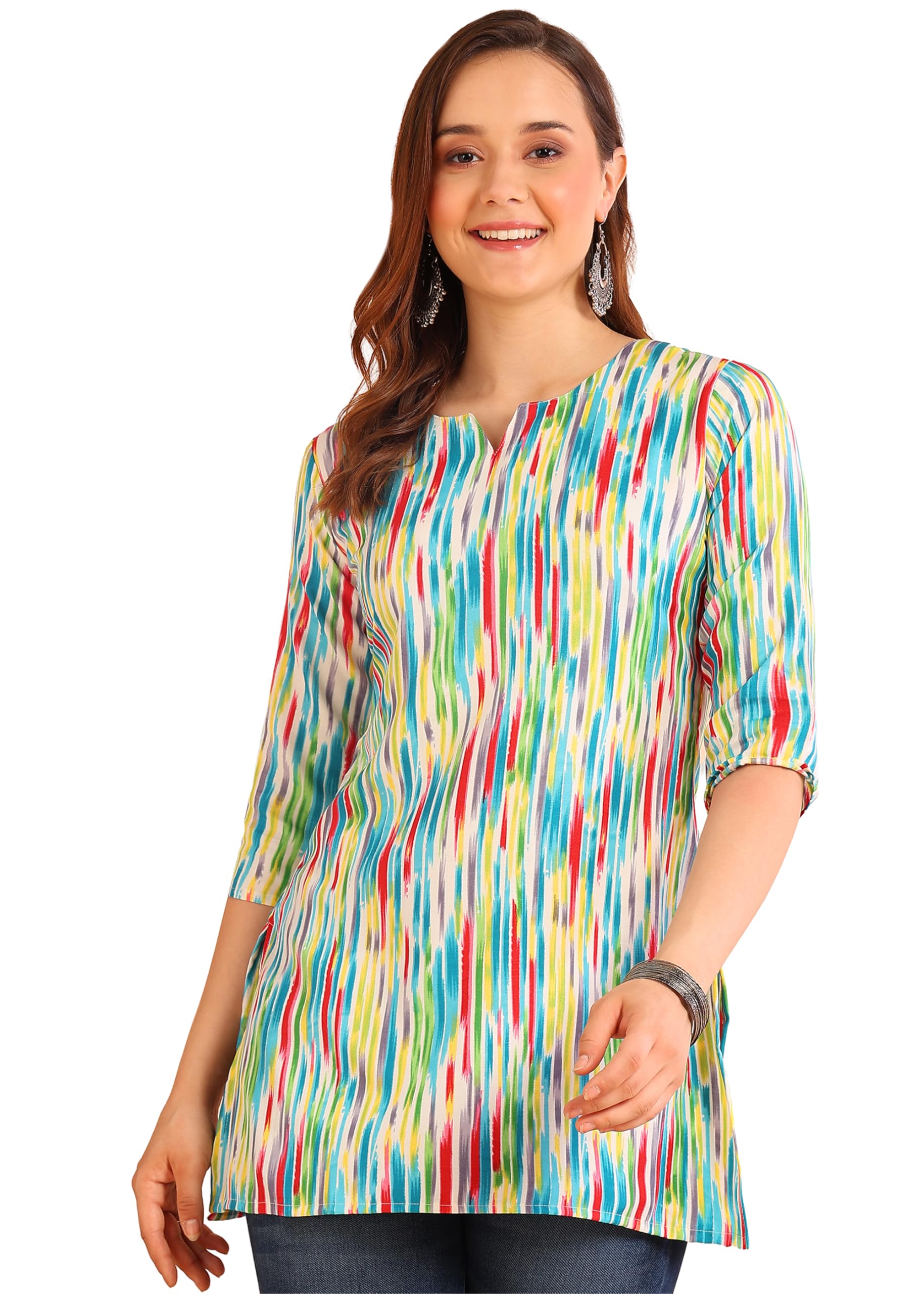 DSK Studio Poly Rayon Short Kurti for Women & Girls