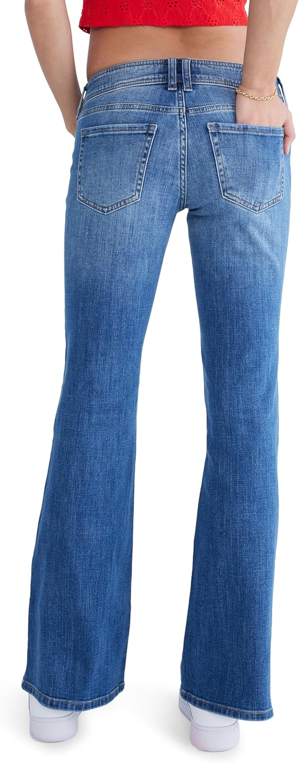 Flare Low-Rise Jean, Dark WASH, 000R - Image 3