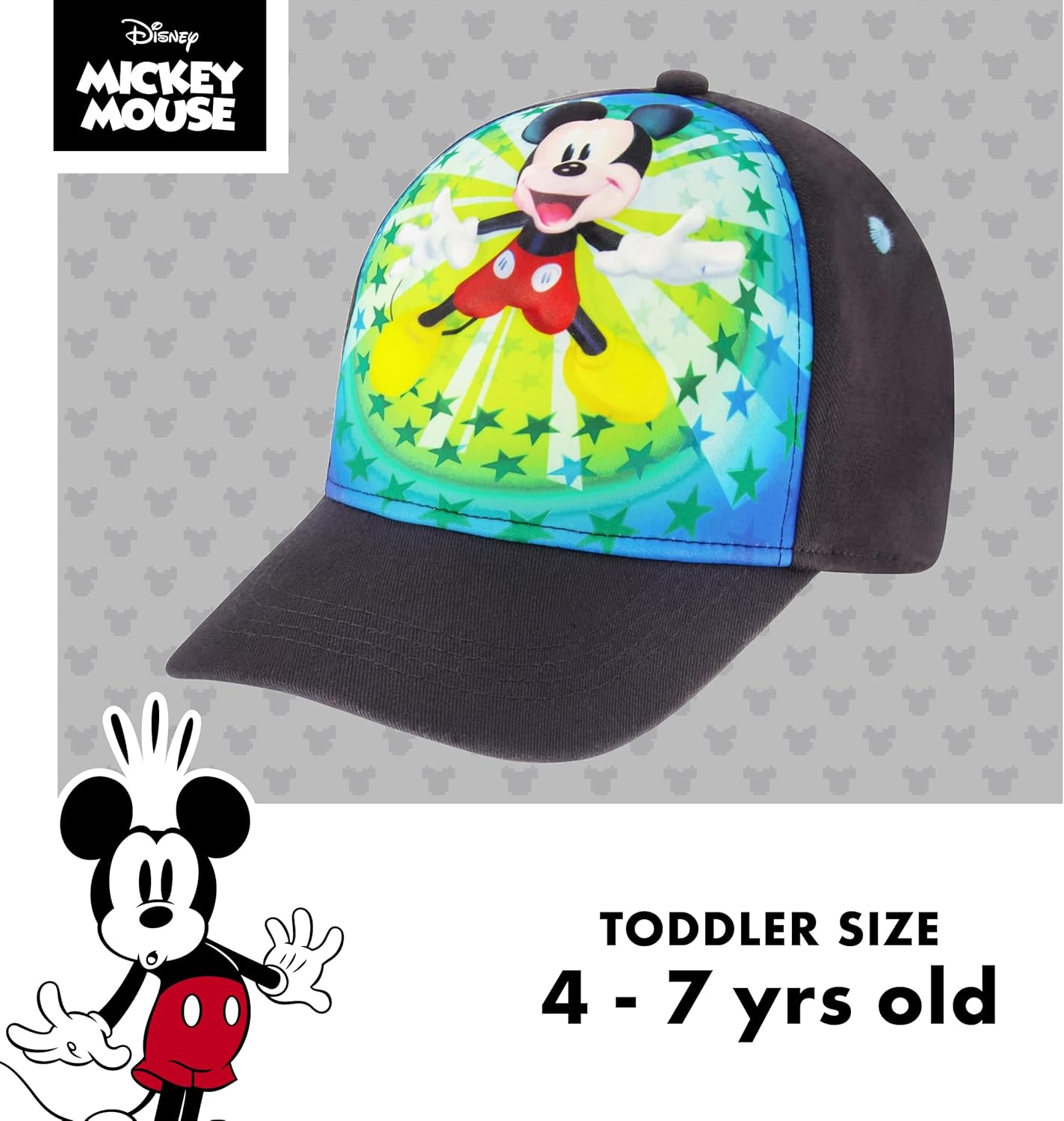 Disney Boys Baseball Cap, Mickey Mouse Adjustable Toddler Hat, Ages 2-4 Or Boy Hats for Kids Ages 4-7 - Image 5