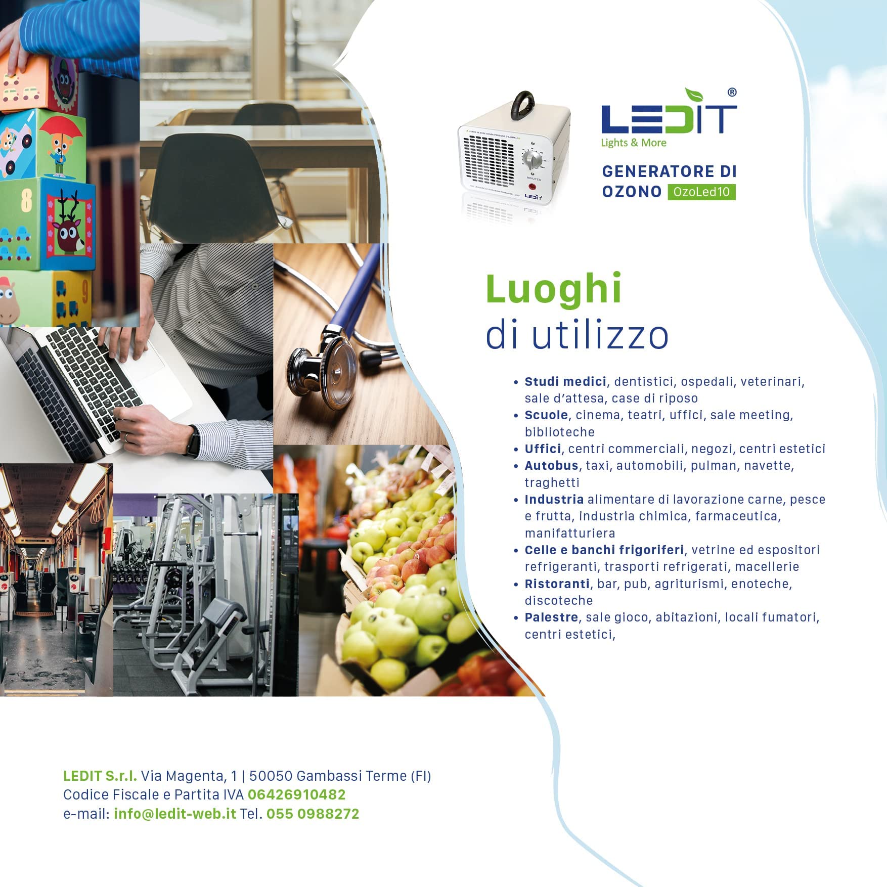 GENERATORE OZONO – CERTIFICATO CNR + CERTIFICATO CE OZONIZZATORE PROGETTATO IN ITALIA, 10000MG/hr CON TIMER 120 MIN USO PROFESSIONALE E COMMERCIALE, MANUALE ISTRUZIONI IN ITALIANO ILLUSTRATO INCLUSO